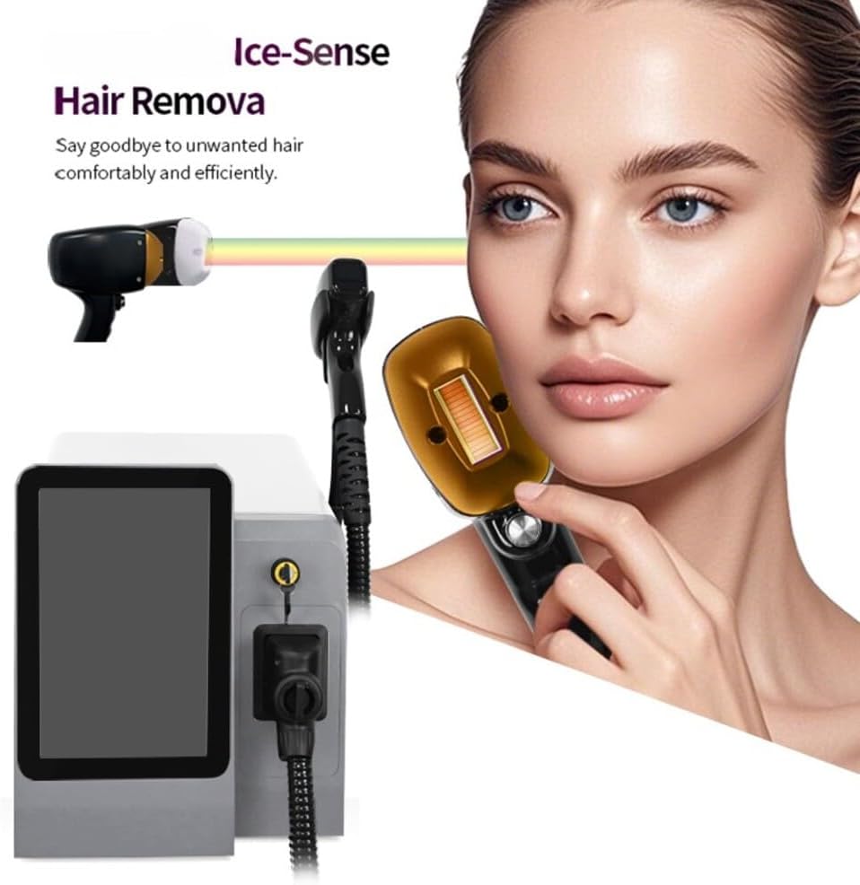 Ice Point Painless Hair Removal Device, A Home Full Body Hair Removal Instrument, Men and Women, with a Smart Touchscreen Machine