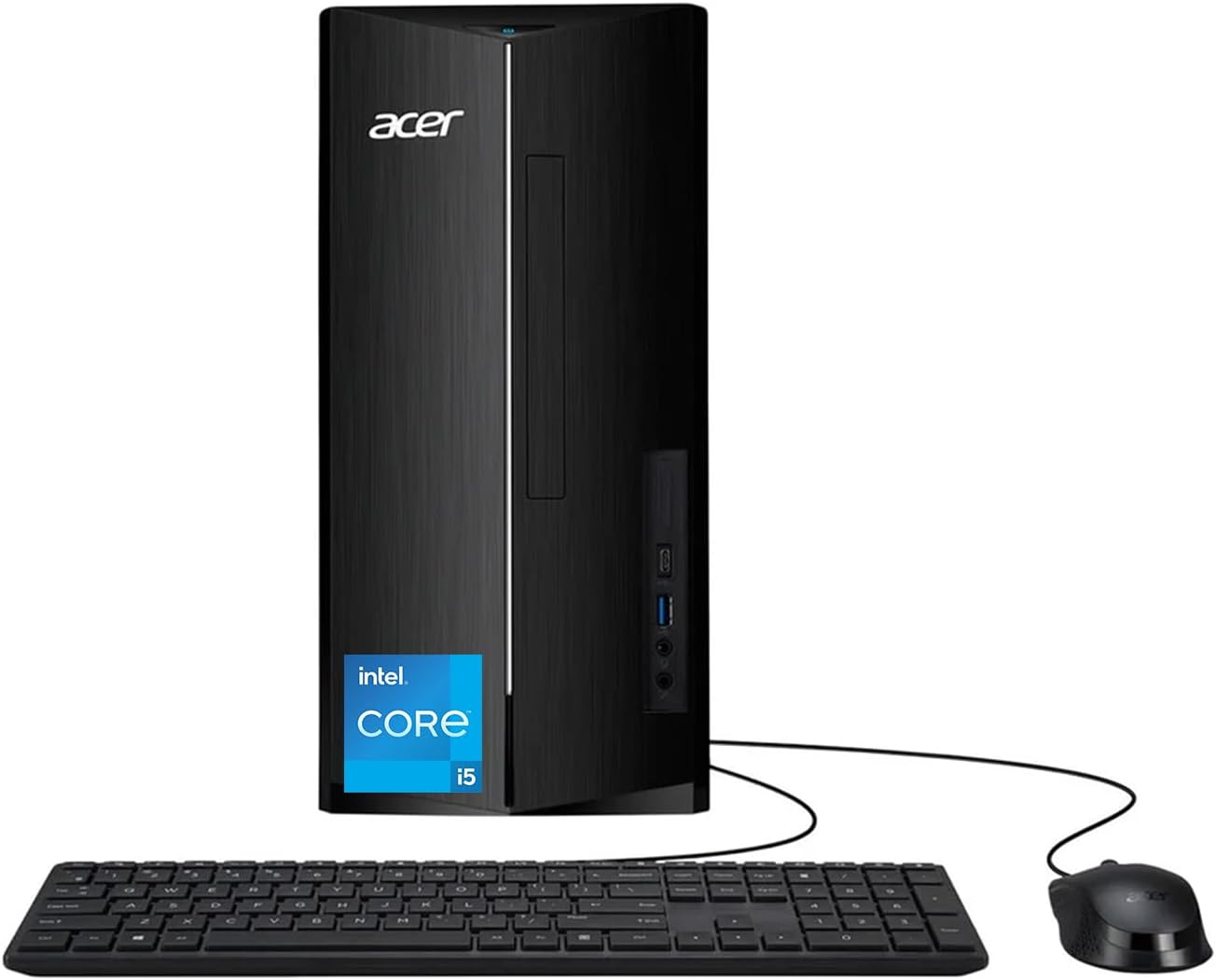 acer Aspire Desktop Computer • 10-core Intel Core i5-14400 Processor • 16GB DDR5 • 1TB SSD • Office 365 for The Web • 2X HDMI • Wi-Fi 6E • SD Card Reader • Wired Keyboard & Mouse • Windows 11