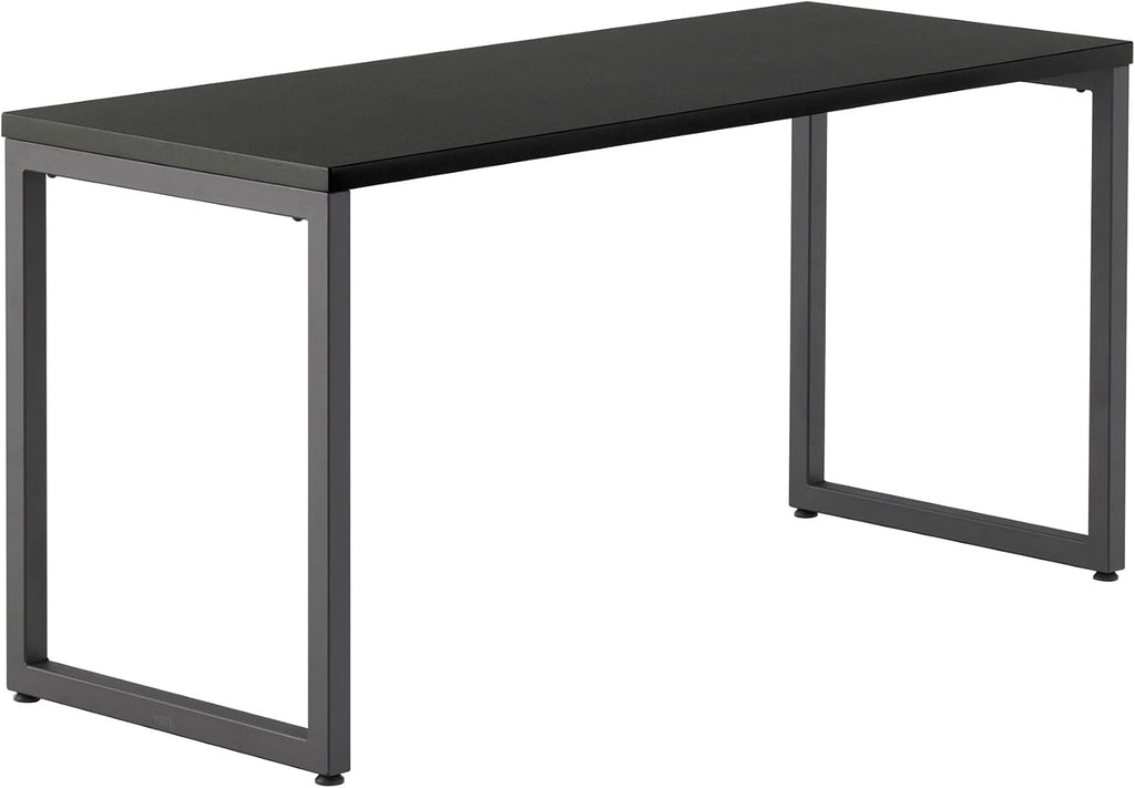 Vari Table 60x24 - Modern Computer Desk with Durable Laminate Finish and Slim Legs - Ideal for Gaming, Home, or Office - Stand-Alone Workstation or Corner Side Table - Black