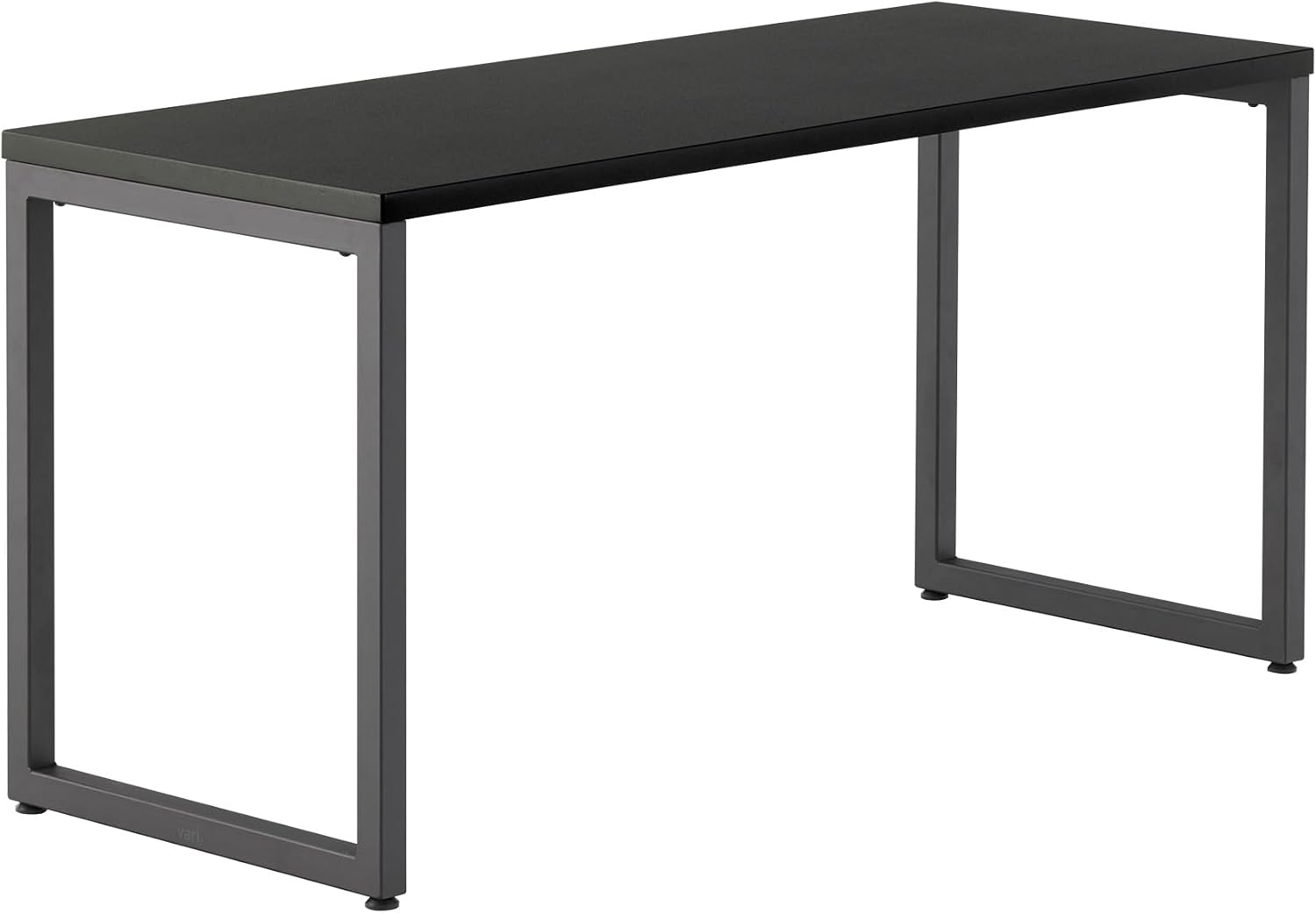 Vari Table 60x24 - Modern Computer Desk with Durable Laminate Finish and Slim Legs - Ideal for Gaming, Home, or Office - Stand-Alone Workstation or Corner Side Table - Black