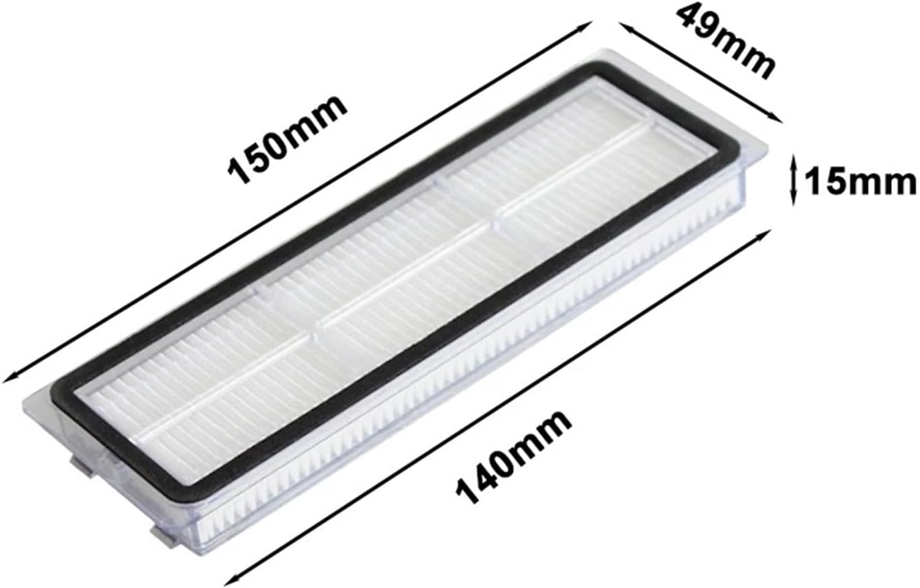 Compatible for Dreame Bot W10 W10pro Self-Cleaning Robot Vacuum and Mop Cleaner Spare Parts Accessories Washable Hepa Filter Replacement(As Shown a)