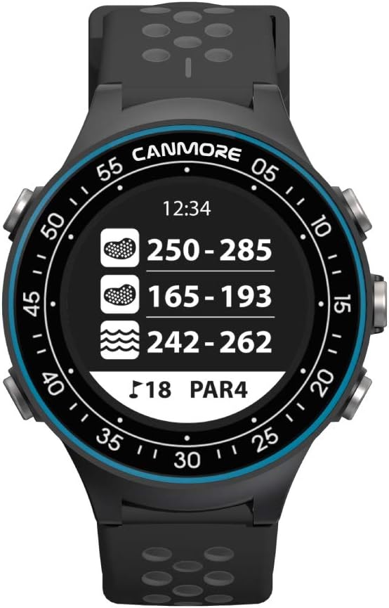 CANMORE TW411 Golf GPS Watch with Fitness Tracker, 41,000+ Free Preloaded Worldwide Course, Upgraded IC Chip, Blue