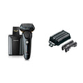 Panasonic Arc5 wet/Dry Electric Shaver & Trimmer for Men, 16-D Flexible Pivoting Head & Auto Cleaninwith WES9032P Men's Electric Razor Replacement Inner Blade & Outer Foil Set