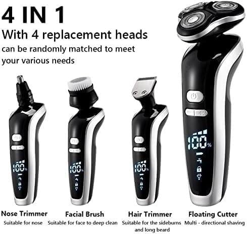 Electric Razor for Men's, Electric Shaver 4D for Men Electric Hair Clipper USB Rechargeable Professional Hair Trimmer Hair Cutter for Men Adult Razor