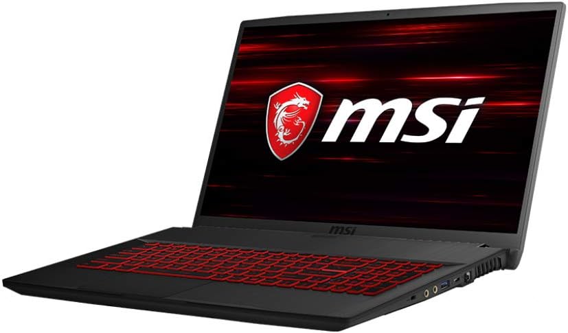 MSI GF75 Thin 9SC-027 17.3' Gaming Laptop, Thin Bezel, Intel Core i7-9750H, NVIDIA GeForce GTX1650, 16GB, 512GB NVMe SSD