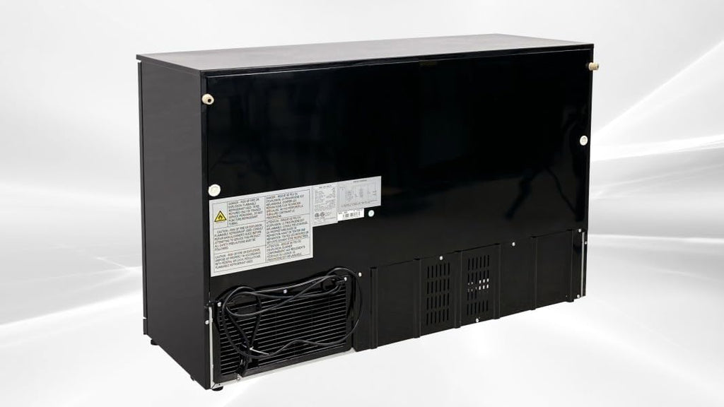 Beer Back Bar Cooler 3 Glass Door (Swing Door) 53' Width Beer Fridge NSF Certified Beverage Refrigerator 11.8 cu.ft Under Counter Height 35°-46°F Black bb3dup