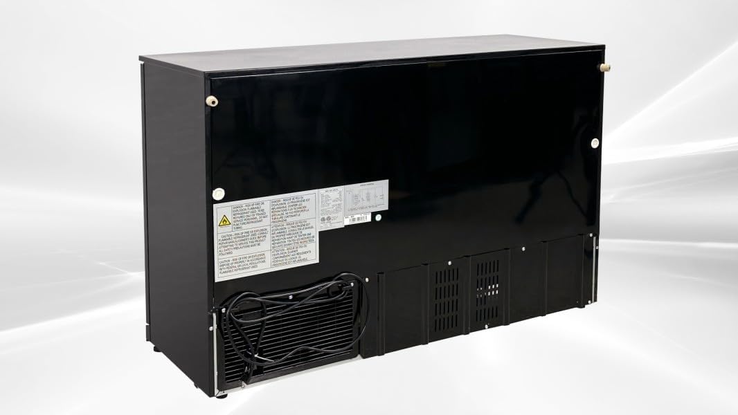 Beer Back Bar Cooler 3 Glass Door (Swing Door) 53' Width Beer Fridge NSF Certified Beverage Refrigerator 11.8 cu.ft Under Counter Height 35°-46°F Black bb3dup