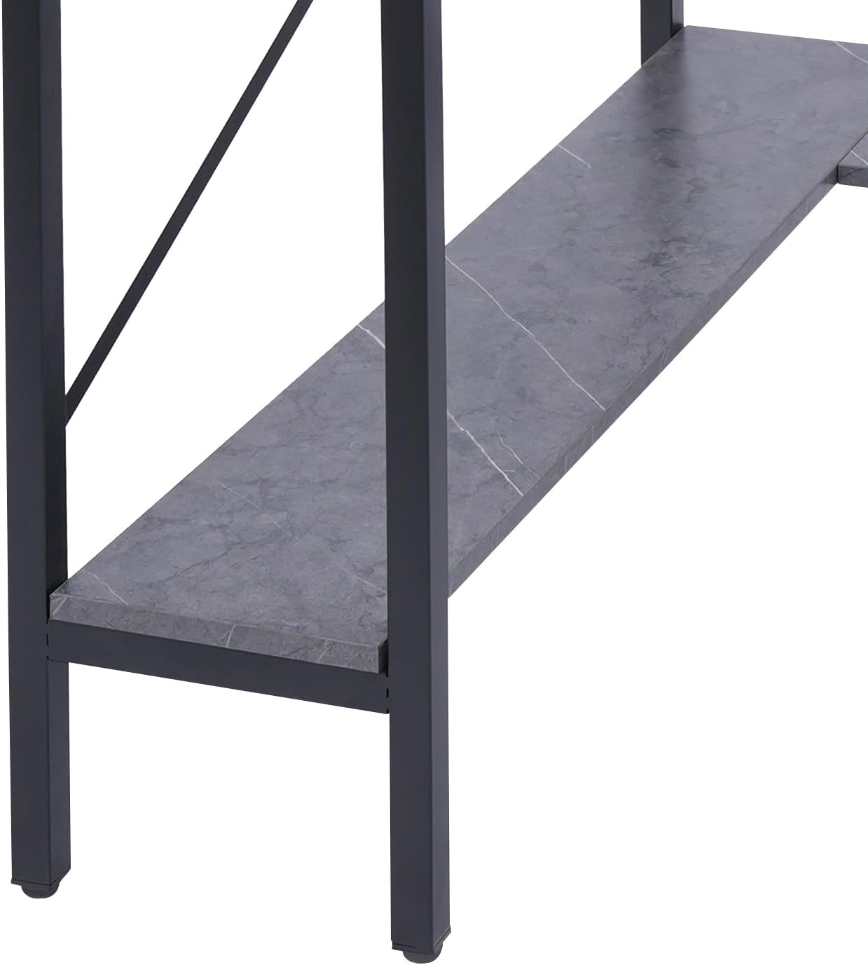 Corner Small Desk for Small Space, 29.5'*29.5'*60' Corner Computer Desk with USB Ports Triangle Gaming Desk with with RGB LED Lighting for Home Office, Living Room, Bedroom (1-Grey)