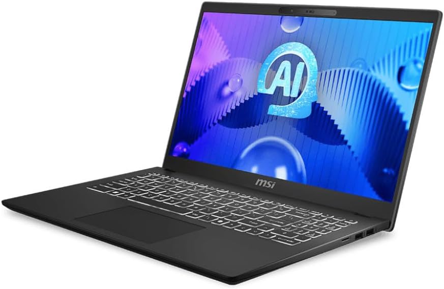 MSI Modern 15 H AI C1M Modern 15 H AI C1MG-028US 15.6' Notebook - Full HD - Intel Core Ultra 9 185H - 32 GB - 1 TB SSD - Classic Black - Intel Chip - 1920 x 1080 - Windows 11 Home - Intel Arc Graphics