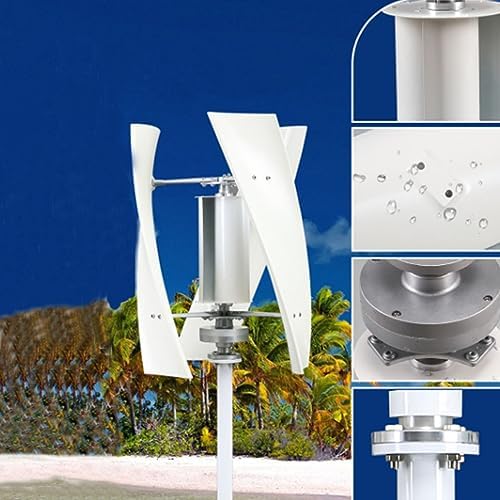 10000W Wind Turbine Generator Kit - 12V/24V/48V Portable 3-Blade Wind Power System with Charge Controller for Outdoor Garden Lighting & Eco-Friendly Renewable Energy Solutions (24V)