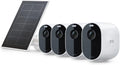 Arlo Essential Spotlight 4 Cameras + 1 Solar Panel, Motion Only Alert Type