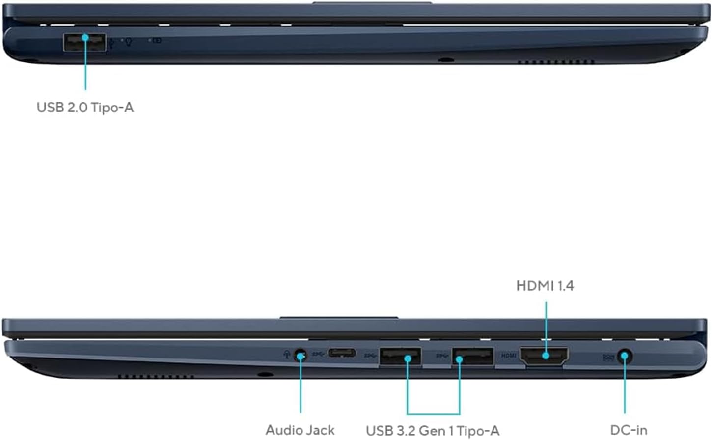 ASUS VivoBook Laptop | 24GB RAM | 1TB PCIe SSD Storage | 14' FHD Display | Intel 12th Generation 6 Core Processor | Bluetooth | HDMI | Thin & Light | Windows 11 Pro | w/WOWPC Recovery USB