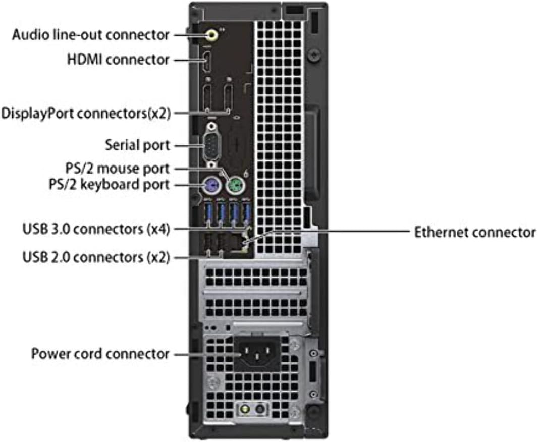 Dell OptiPlex 7040 Desktop Computer PC, Intel Core i7-6700 Processor up to 4.0 GHz, 16GB DDR4 RAM, 256GB M.2 NVMe SSD, Built-in Wi-Fi, Bluetooth, Windows 11 Pro - (Renewed)