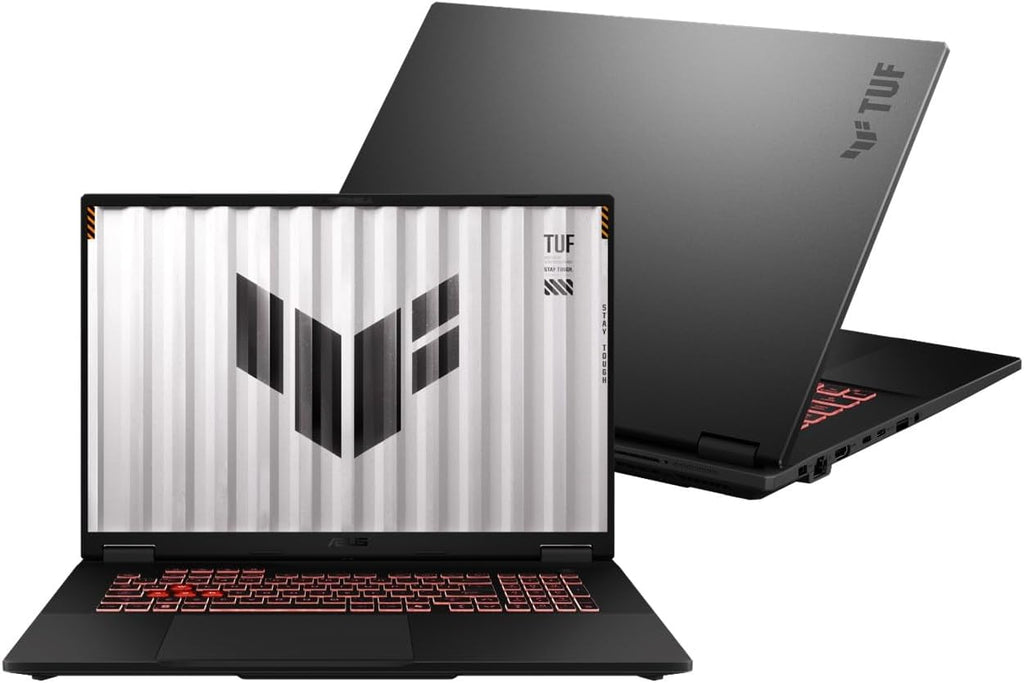EXCaliberPC [2025] ASUS TUF Gaming A18 FA808UH-RS74 (AMD Ryzen 7 260, 16GB RAM, 2X 2TB NVMe SSD, NVIDIA GeForce RTX 5050, 18' FHD+ 144Hz, Windows 11) Gaming Laptop