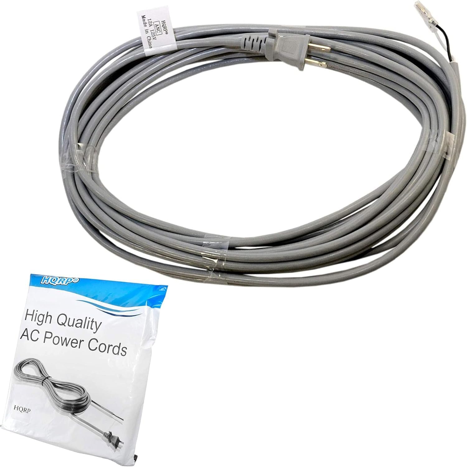 HQRP 10-Pack AC Power Cord Compatible with Dyson DC27 Upright Vacuum Cleaner 915741-06 DC-27 Mains Cable DC 27 Total Clean, DC27 HSN Exclusive, DC-27 Mail Order Exclusive
