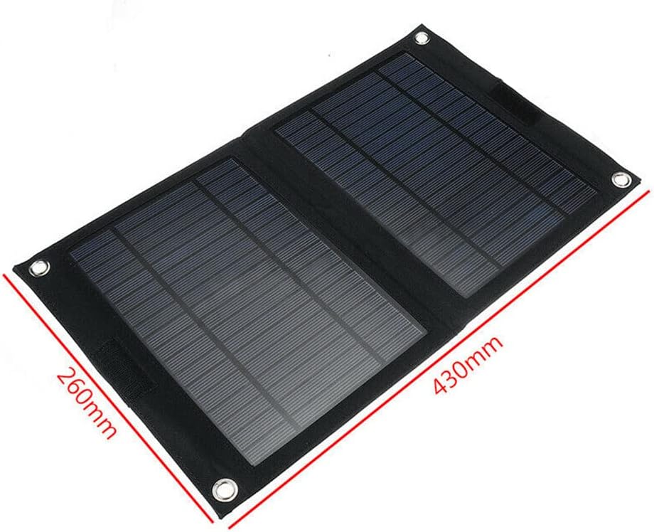 Solar Panel Kit,Portable Solar Panel Charger 20W Foldable Monocrystalline Waterproof Solar Generator Kits, for Home, Camping, RV
