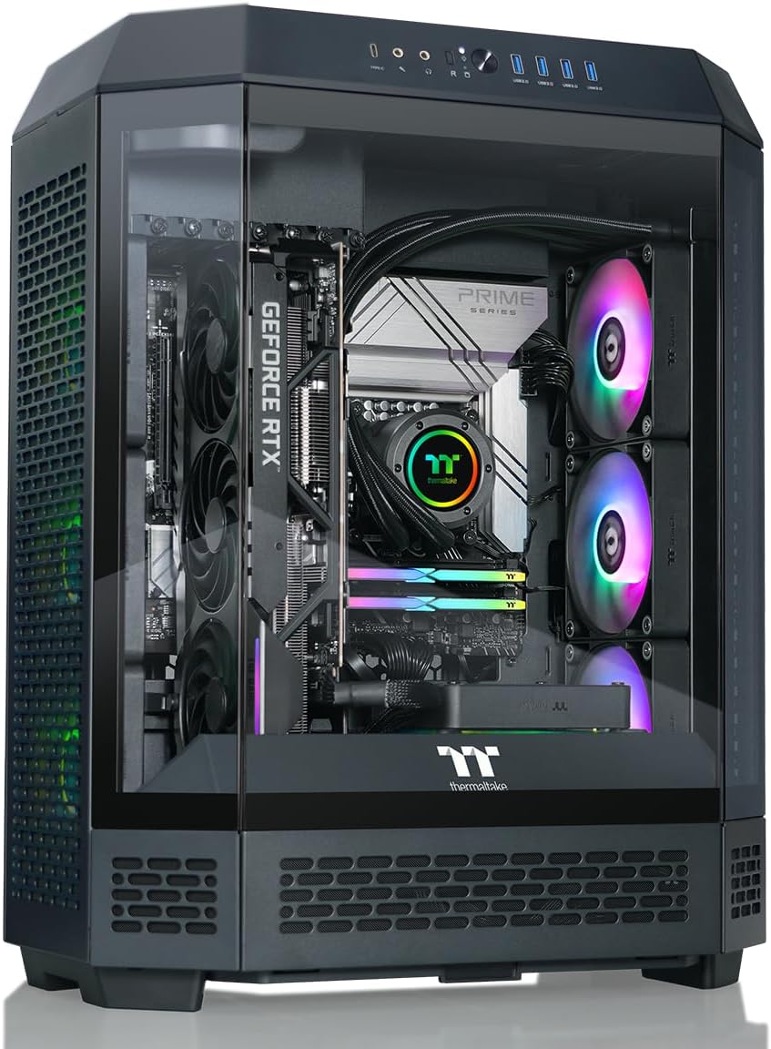 Thermaltake LCGS Reactor u2890 Gaming Desktop (Intel® Core™ Ultra 9 285K, ToughRam 32GB DDR5 6400MT/s RGB Memory, NVIDIA® GeForce RTX™ 5090, 2TB NVMe M.2, WiFi, Windows 11) T6BK-Z890-590-LCS