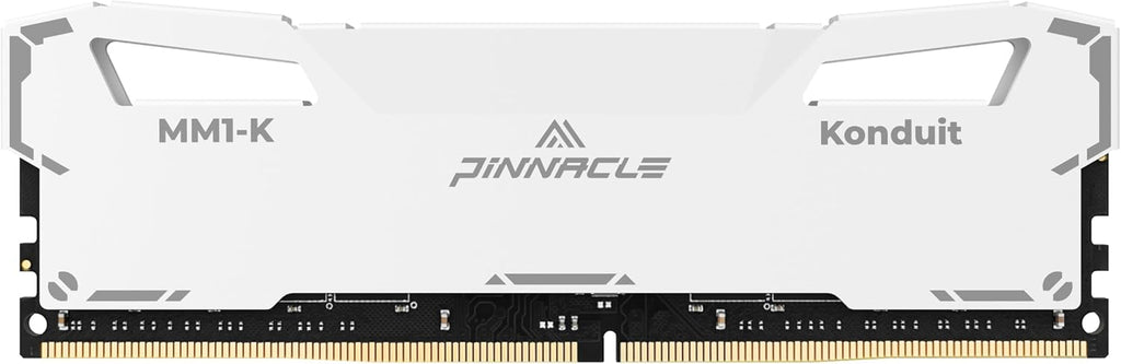 Timetec Pinnacle Konduit 16GB DDR4 3200MHz PC4-25600 CL16-20-20-40 XMP2.0 Overclocking 1.35V Dual Rank Compatible for AMD and Intel Desktop Gaming PC Memory Module - White