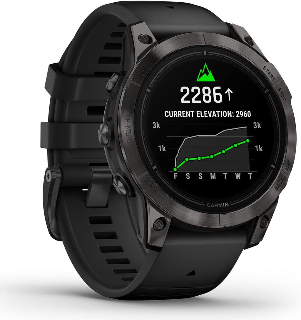 PlayBetter Garmin epix Pro (Gen 2) Sapphire (Carbon Gray DLC/Black, 47mm) GPS Outdoor Watch Gift Box Bundle - AMOLED Display & Built-in Flashlight - Includes Screen Protectors, Wall Adapter & Case