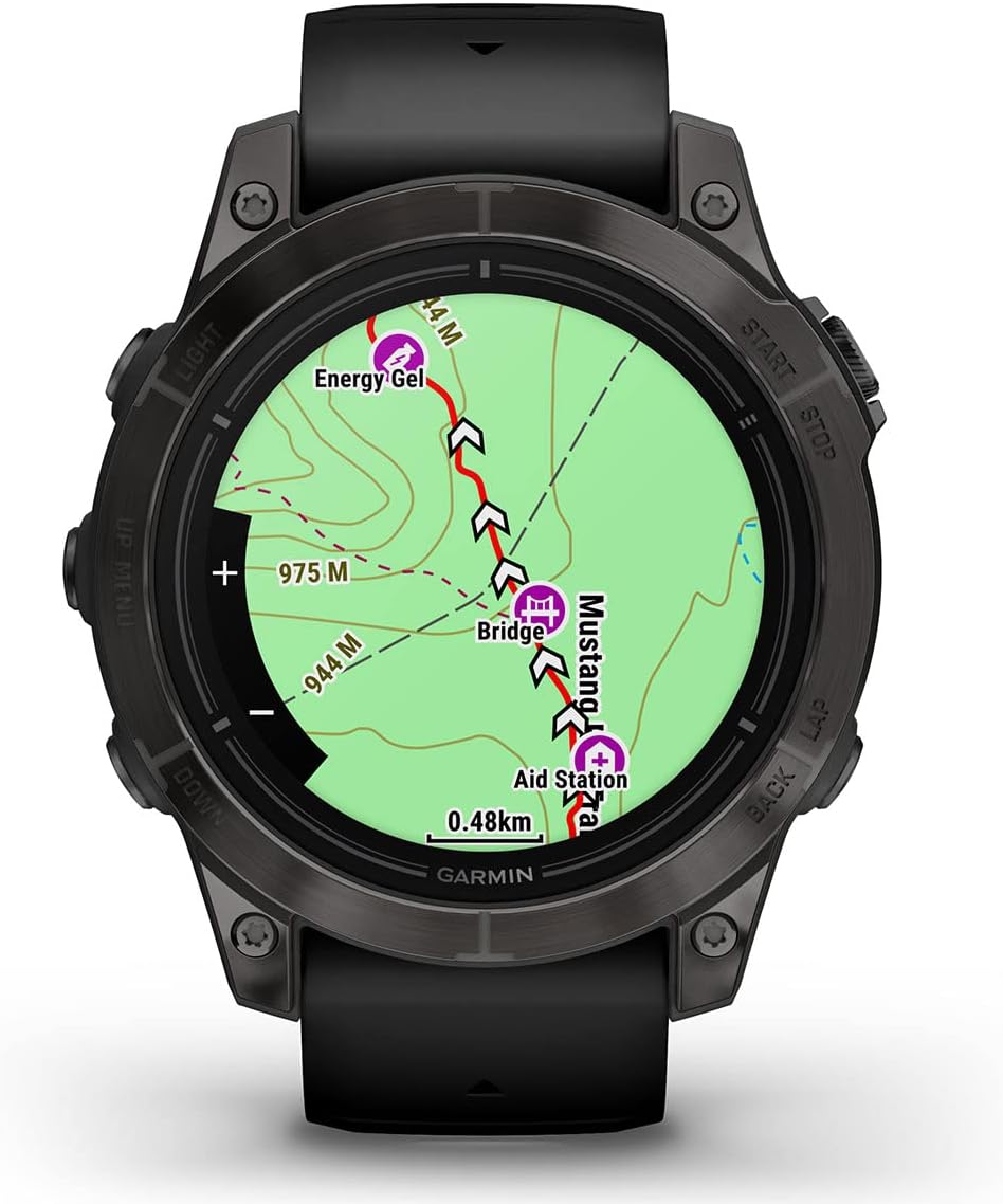 PlayBetter Garmin epix Pro (Gen 2) Sapphire (Carbon Gray DLC/Black, 47mm) GPS Outdoor Watch Gift Box Bundle - AMOLED Display & Built-in Flashlight - Includes Screen Protectors, Wall Adapter & Case