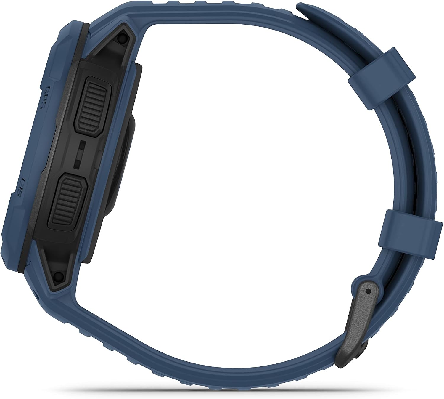 Garmin Instinct Crossover Solar, Rugged Hybrid Multisport GPS Smartwatch, Tidal Blue | Heart Rate Monitor, Analog Hands, Digital Display, Up to 28 Day Battery Life w/Signature Series Charging Bundle