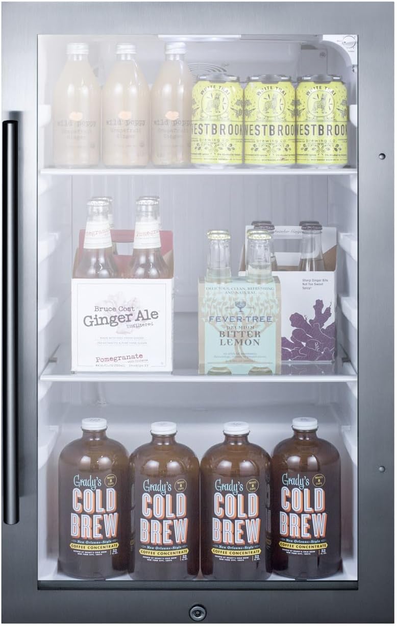 Summit SPR489OS Shallow Depth Indoor/Outdoor Beverage Cooler