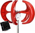 5-Blade Wind Turbine Kit, 3000W Vertical Wind Turbine Generator, Wind Power Motor with MPPT Controller for Home Hybrids Streetlight (Size : 12V)