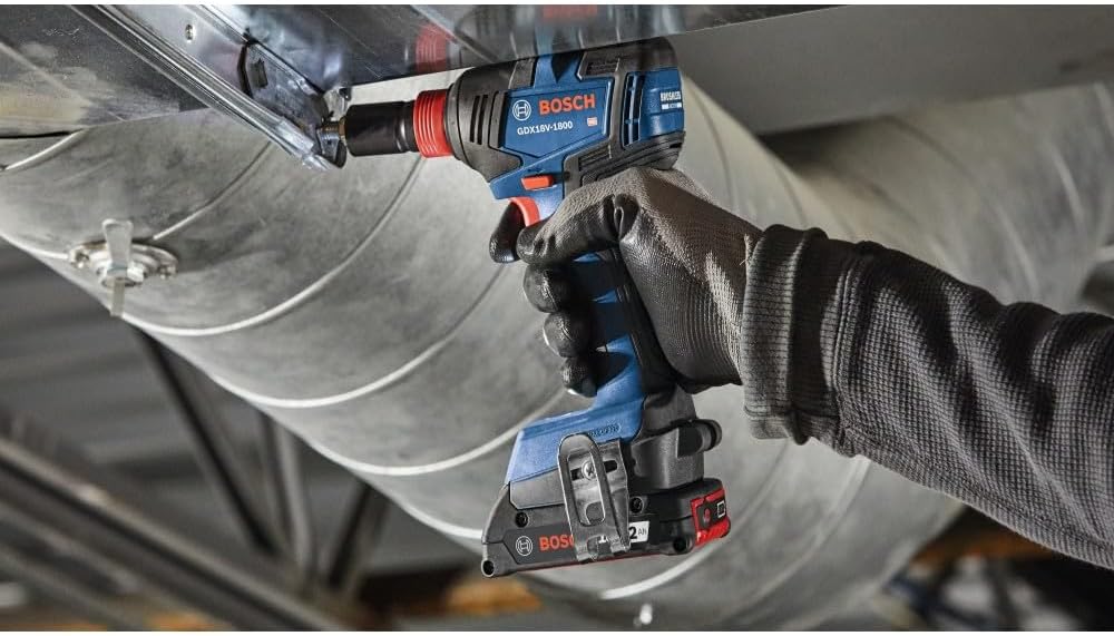 Bosch GXL18V-233B25 18V 2-Tool Combo Kit with 1/2 In. Hammer Drill/Driver, Two-In-One 1/4 In. and 1/2 In. Bit/Socket Impact Driver/Wrench and (2) CORE18V® 4 Ah Advanced Power Batteries