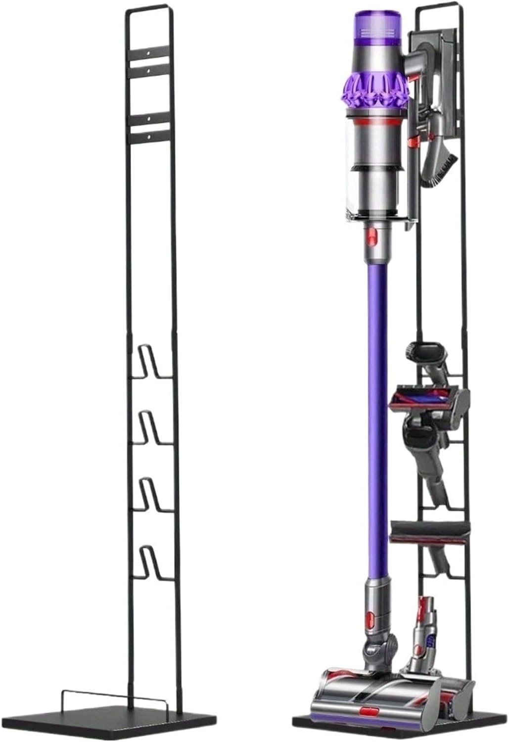 Compatible for Dyson， V6-V11 Metal Stand Sturdy Metal Vacuum Cleaner Stand Handheld Storage Rack for Cordless Vacuums Accessories(Universal Black)