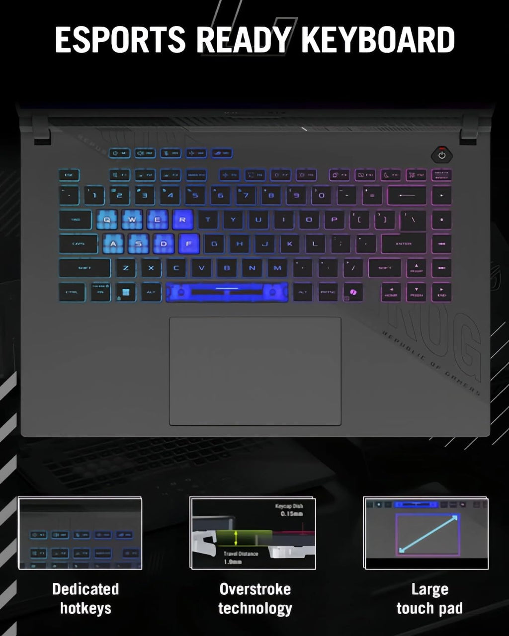 ASUS ROG Strix G16 Gaming Laptop - NVIDIA GeForce RTX 5070 Ti, 16' 165Hz FHD+, AMD Ryzen 9 8940HX (up to 5.2 GHz), Win11 Pro, Backlit KB, Wi-Fi 6E, w/Accessoires (32GB DDR5 RAM, 2TB SSD)
