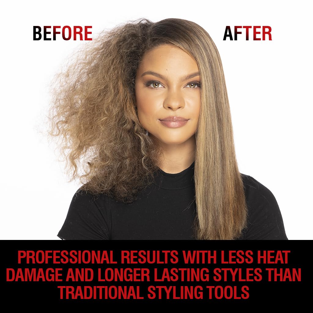 CHI Lava 2.0 Hairstyling Iron 1″ Flat Iron Hair Straightener, Volcanic Lava & Ceramic Plates for Smooth, Frizz‑Free Styling, Adjustable Digital Temp, 11 ft Cord, Professional Hair Tool