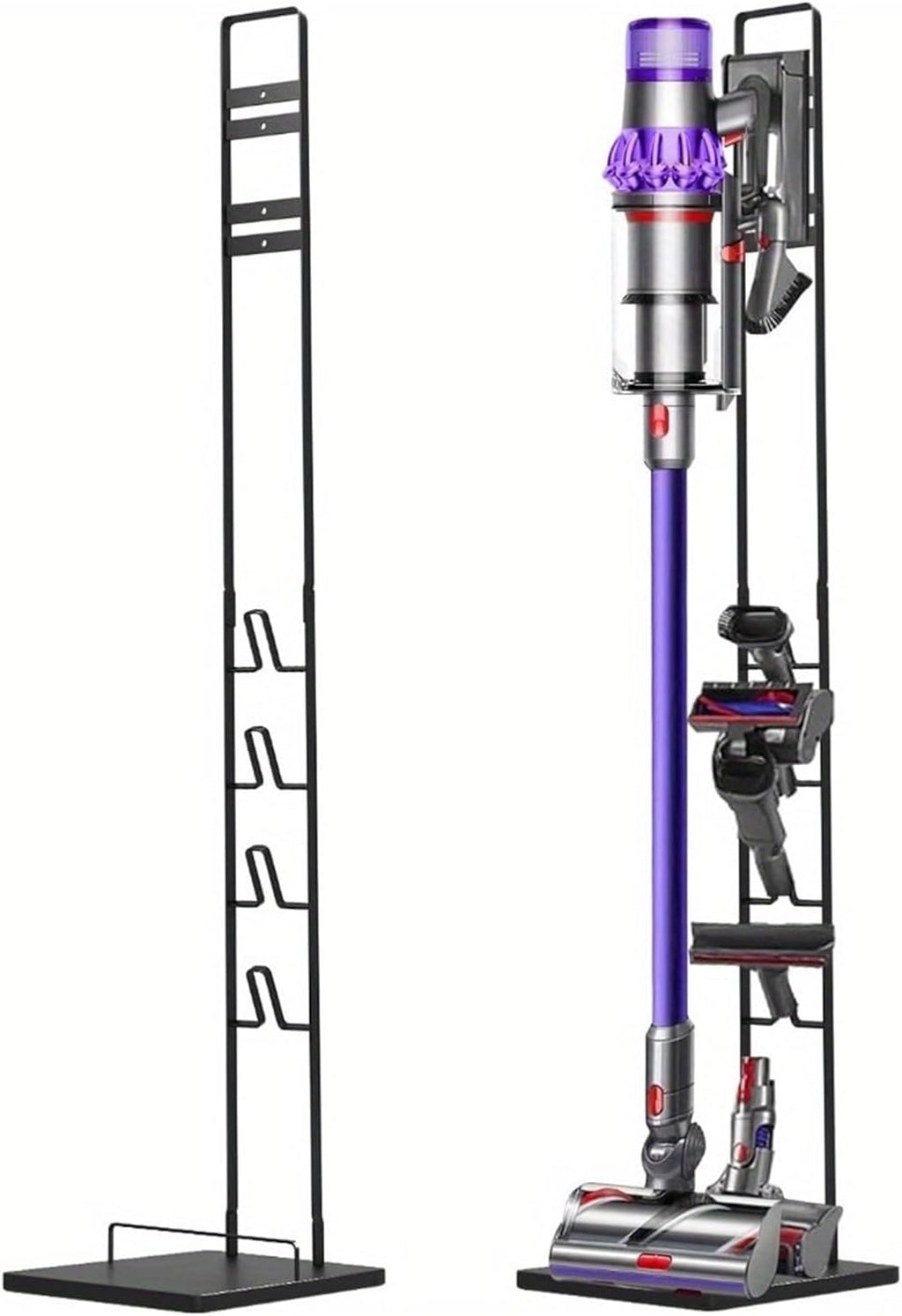 Sturdy Metal Stand Vacuum Cleaner Stand Handheld Storage Rack .Compatible for Dyson V6-V11. Cordless Vacuums Accessories(for Dyson White)