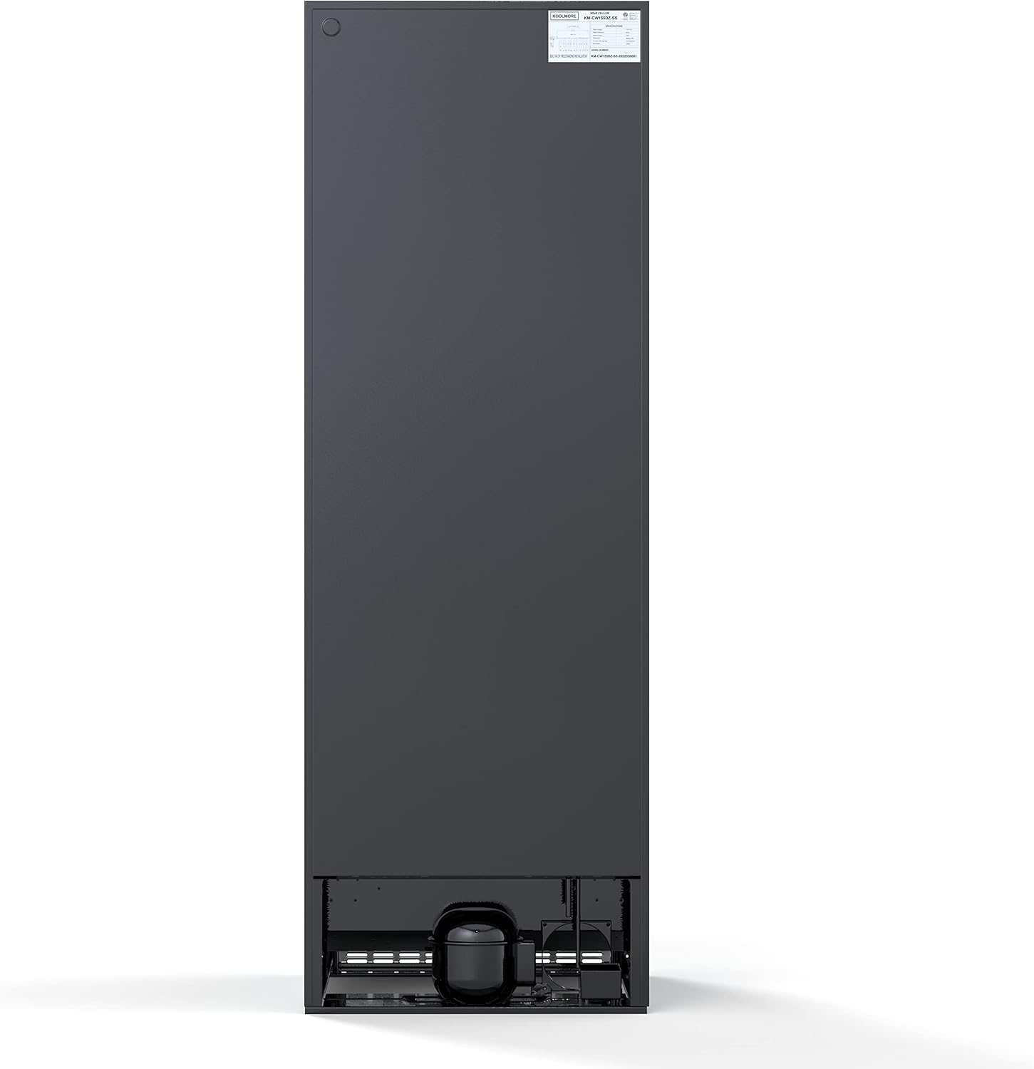 KoolMore 24' Inch 15.1 Cu.Ft. Dual Zone Wine Cooler Refrigerator, Freestanding or Built-In Unit, Stainless Steel Finish, Temperature Control, and Door Lock (KM-CW155DZ-SS), Silver, 155 Wine Bottles
