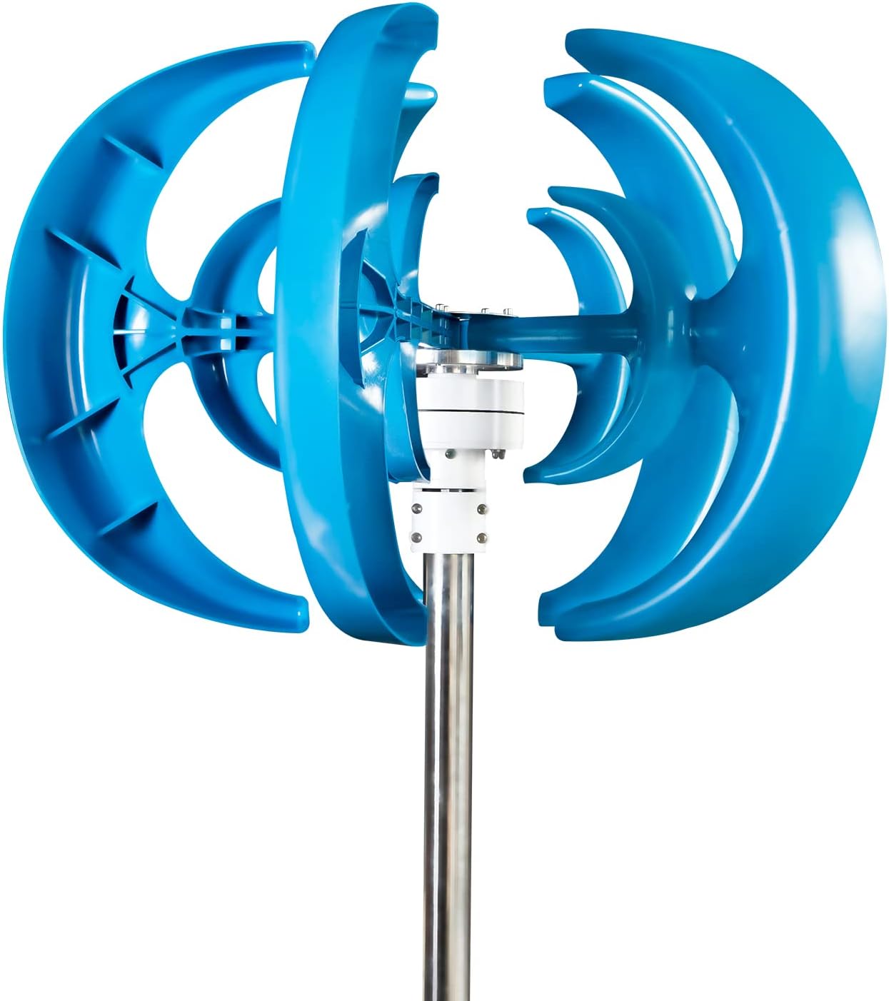 1000W-3000W Vertical Wind Turbine Generator, 5 Blades Home Use Wind Turbine Low Noise for Garden Home12v 24V 48V (with Controller)