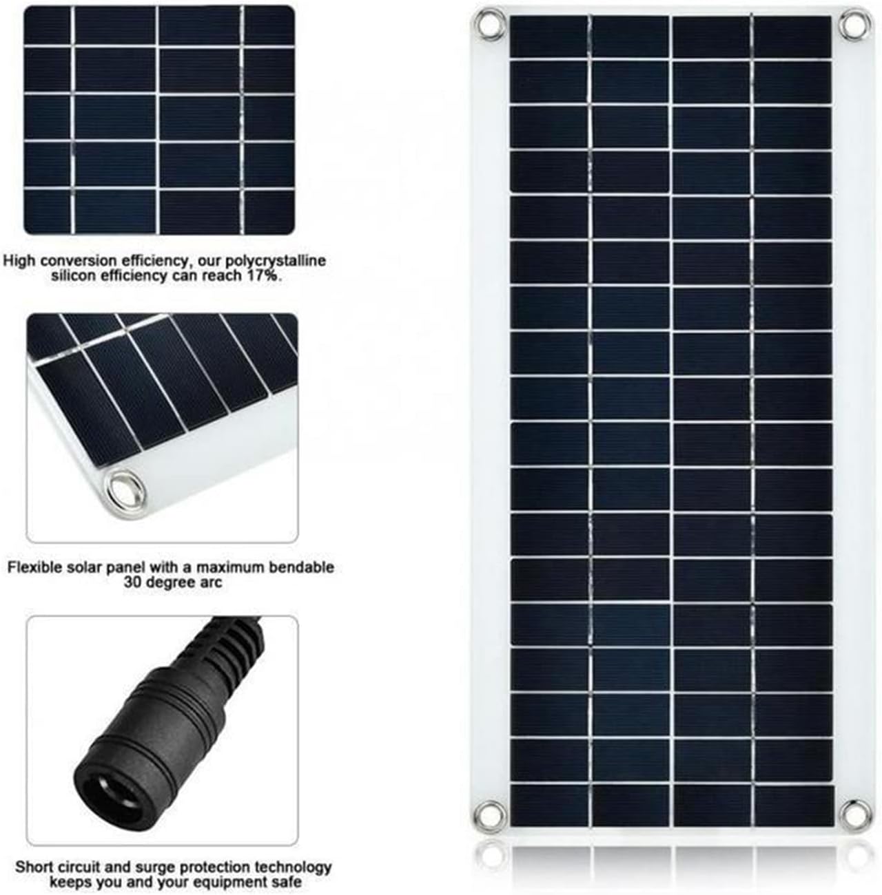 Solar Panel Kit,20W Solar Panel for Solar Power Generators, Foldable Solar Portable Solar Panel with 10A Controller, Off Grid System for