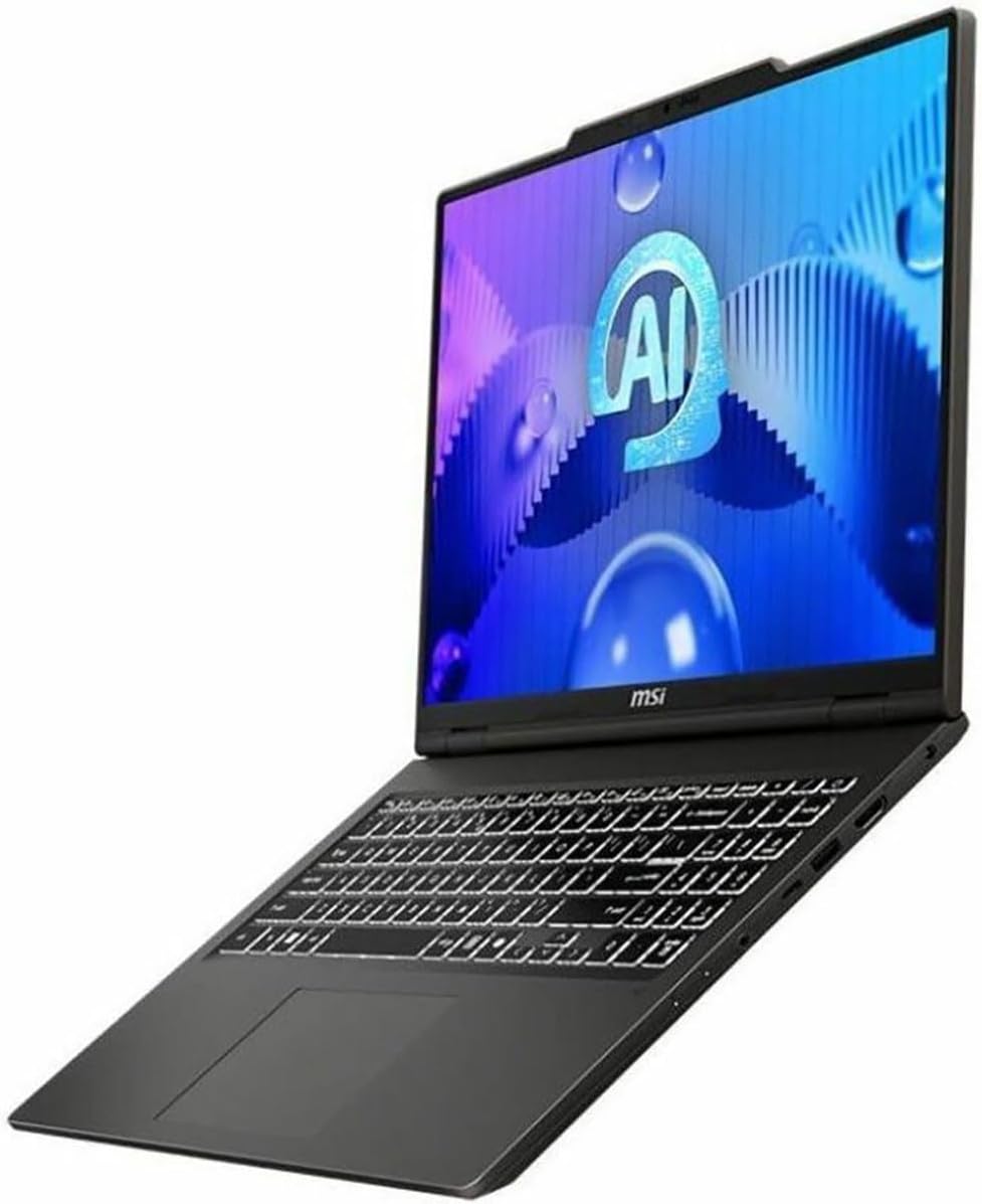 MSI Venture 16 AI A1MTG-048US 16' WUXGA Touchscreen Gaming Laptop, Intel Core Ultra 5 125H 1.2GHz, 16GB RAM, 512GB SSD, Windows 11 Home, Solid Gray
