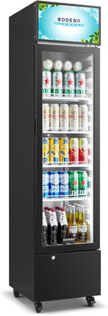 BODEGACOOLER Beverage Refrigerator and Cooler, 7.71 Cu. Ft Commercial Refrigerators for Drink, Beer, Tall Commercial Cooler for Beer, Soda, Single Door Display fridge