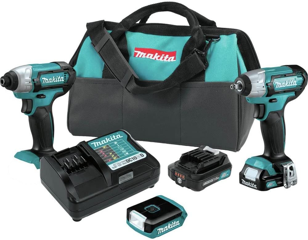 Makita CT324 12V Max CXT Lithium-Ion Cordless 3-Pc. Combo Kit (1.5Ah)