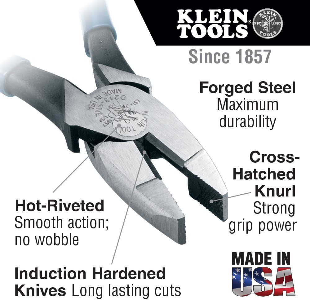 Klein Tools 92906 Tool Set, Basic Kit has Klein Hand Tools for Apprentice or Home: Pliers, Wire Stripper / Cutter, Screwdrivers, 6-Piece