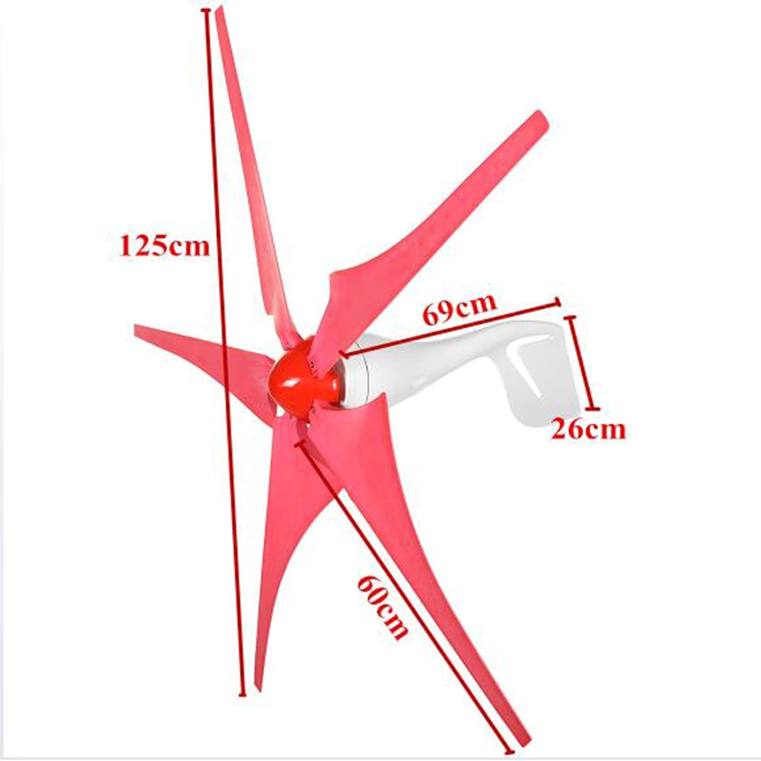 No Noise 3000W Wind Generator Kit,220V Wind Turbines Horizontal Home Powers Windmill Energy Turbines Charge(with Controller)