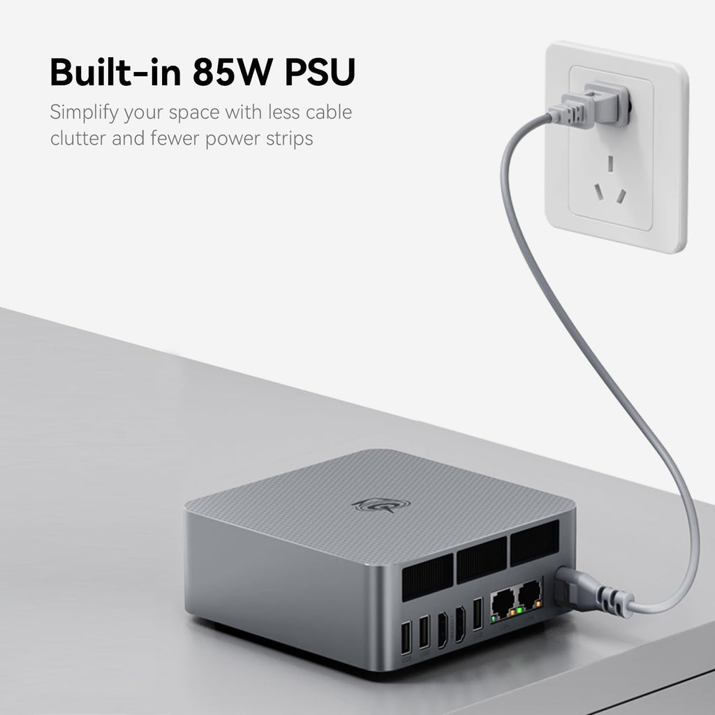 Beelink EQR7 Mini PC, AMD Ryzen 7 7735HS(Up to 4.75GHz) 8C/16T, Mini Desktop Computer 24GB LPDDR5 RAM 1TB NVMe SSD, Micro PC 4K@60Hz Dual HDMI/BT5.2/WiFi 6/Office/Home/W-11