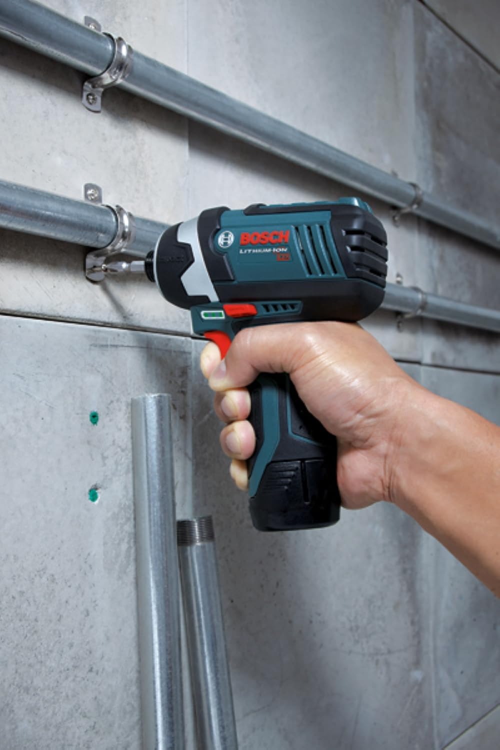 BOSCH 12V Max Cordless 2-Tool Combo Kit with Two-Speed Pocket Driver, Impact Driver and (2) 2 Ah Batteries (CLPK27-120)