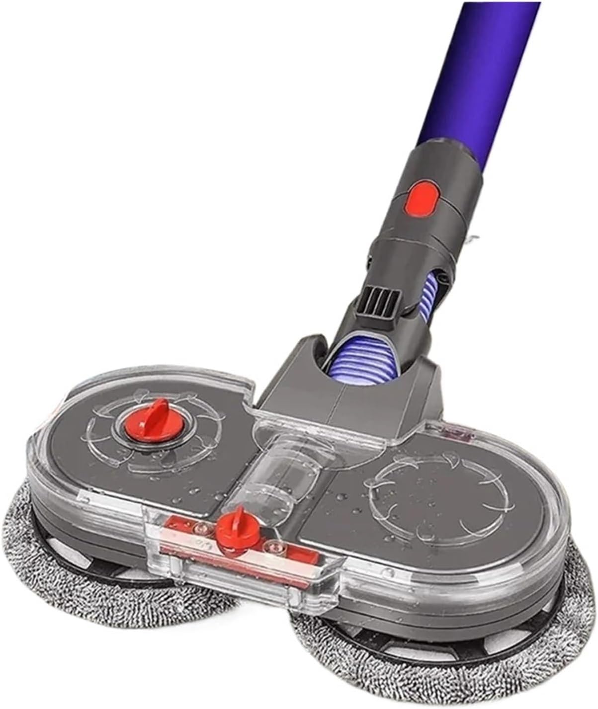 Electric Floor Mop Head Attachment, Compatible With Dyson V12 Slim/V10 Slim,300ml Water Reservoir, Reusable Cleaning Rags, Wet Dry Vacuum Cleaner Accessory