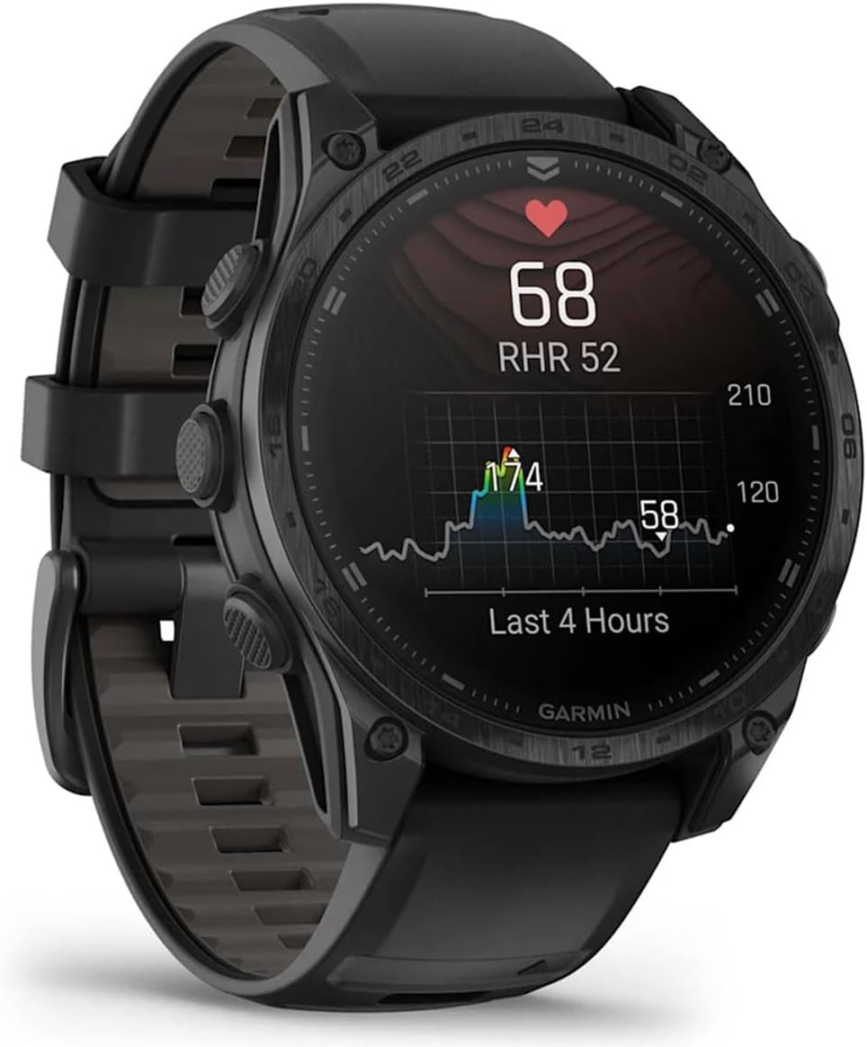 Garmin tactix 8 AMOLED (47mm) Premium Tactical GPS Smartwatch Bundle - Includes Applied Ballistics Ultralight Solver, Built-in LED Flashlight with PlayBetter Portable Charger & HD Screen Protectors