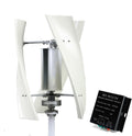 Durable Nylon Fiber Wind Turbine Generator Kit, 1000W-3000W 12V 24V 48V Home Wind Turbine Kits with MPPT Controller for Courtyard Garden Lighting (3 Blades)