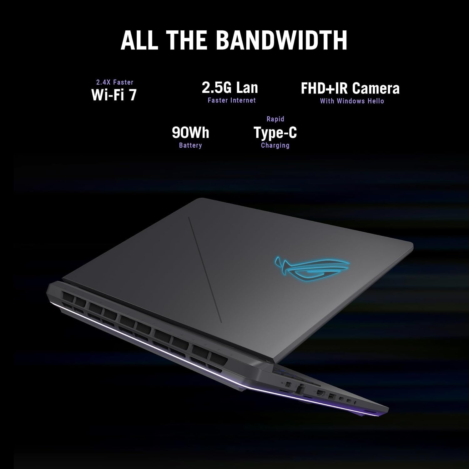 ASUS ROG Strix G16 (2025) Gaming Laptop, 16' FHD+ 165Hz/3ms ROG Nebula Display, Intel Core i7-14650HX, NVIDIA GeForce RTX 5060(>4070), 32 GB DDR5 RAM, 1 TB SSD, Wi-Fi 7, RGB Keyboard, Windows 11 Pro