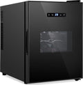 Nutrichef 12 Bottle Slim Wine Fridge | Great for Both Red & White Wines | Adjustable Temperature 41°F to 64°F | Ultra Quiet | Mini Wine Cooler For Home & Office | Free Standing 18x13x20 IN | Black