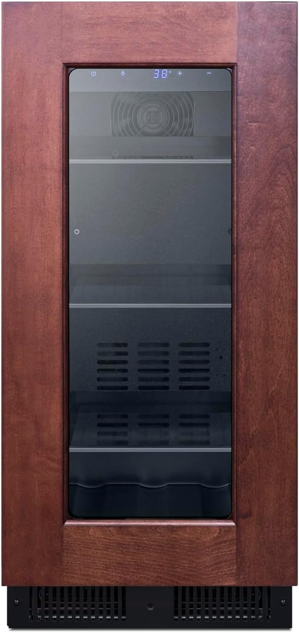 Summit ALBV15PNR 15 Inch Wide Commercial Beverage Refrigerator Panel Ready, Built-in or Freestanding Use, ADA Compliant (RHD, Beverage)