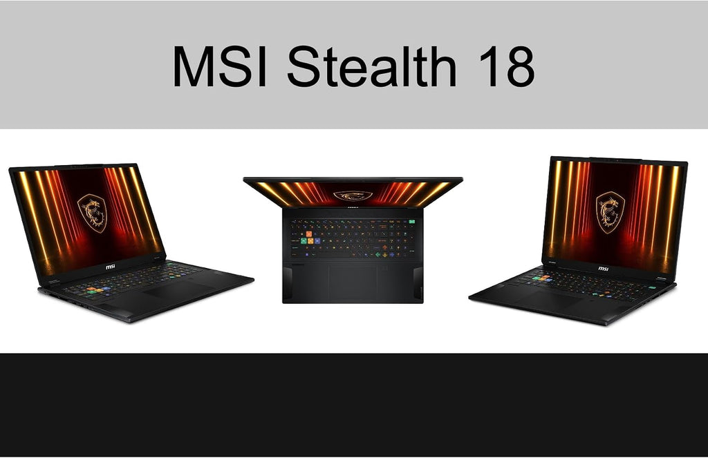 msi Stealth 18 HX AI 18' UHD Gaming Laptop (Intel Ultra 9-275HX, GeForce RTX 5090 24GB, 64GB DDR5, 2TB SSD, Per-Key RGB Keyboard, 2 Thunderbolt 4, WiFi 7, Win 11 Pro) w/DKZ USB Port Expander