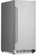 NewAir 15' Commercial Built-in or Under Counter Refrigerator | 3.2 Cu. Ft. Weatherproof Outdoor Fridge for Patio, Indoor & Commercial Use | Stainless Steel